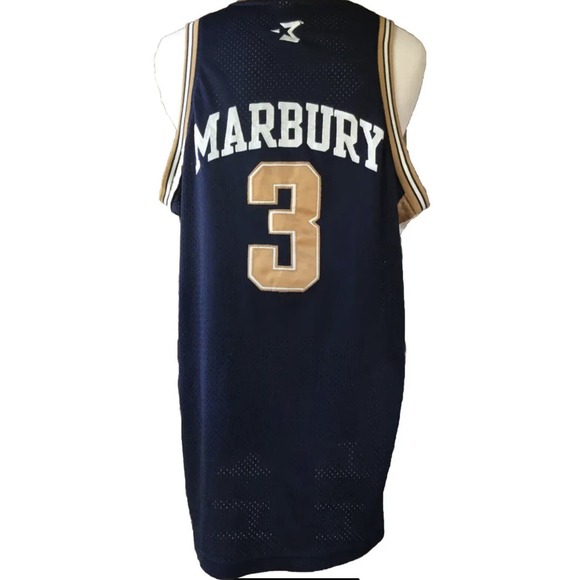 Strarbury Georgia Tech Stephon Marbury Stitched Jersey Size Large - Picture 1 of 7